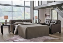 belziani living room dark brown st stationary leather sleeper   