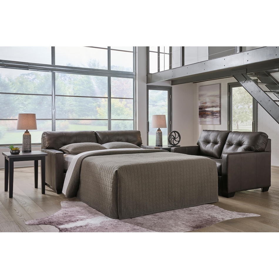 belziani living room dark brown st stationary leather sleeper   