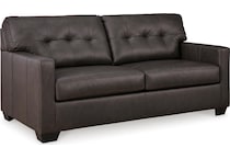 belziani living room dark brown st stationary leather sleeper   