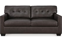 belziani living room dark brown st stationary leather sleeper   