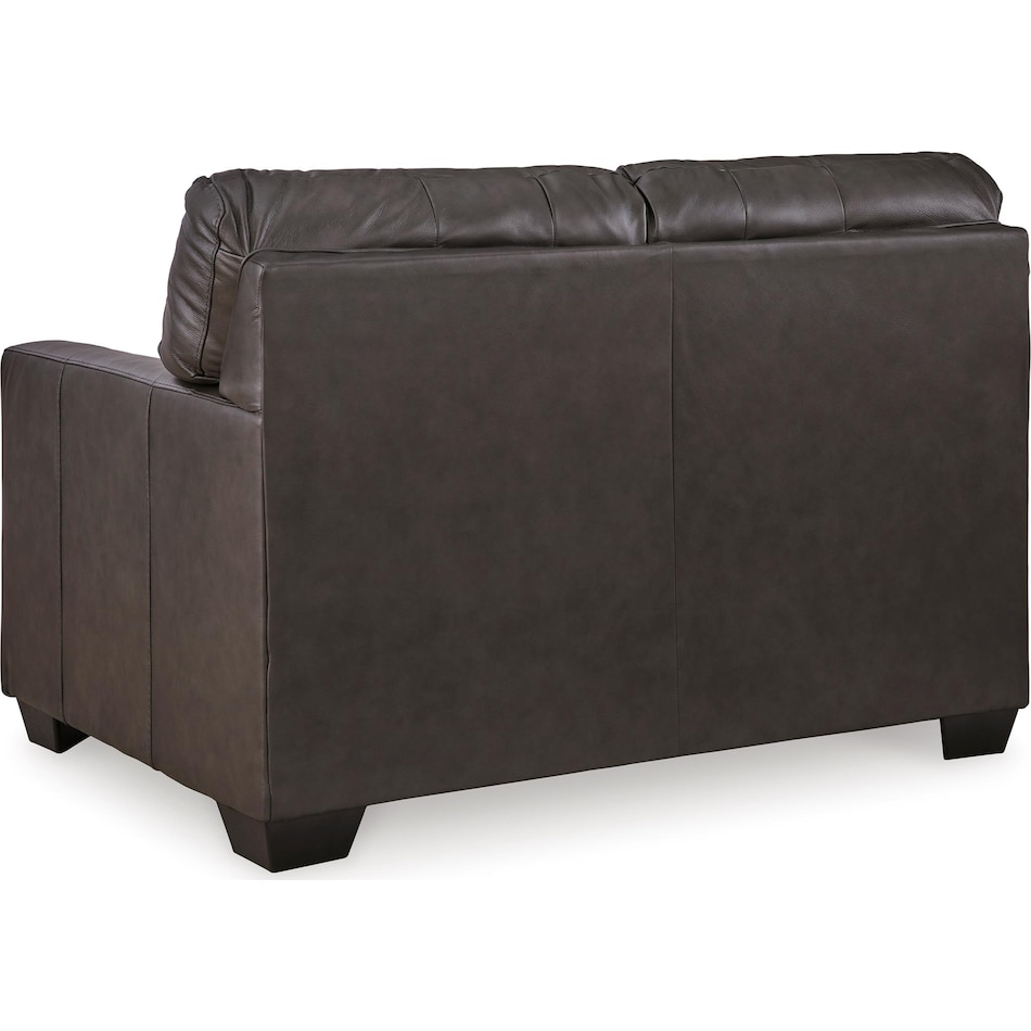 belziani living room dark brown st stationary leather loveseat   