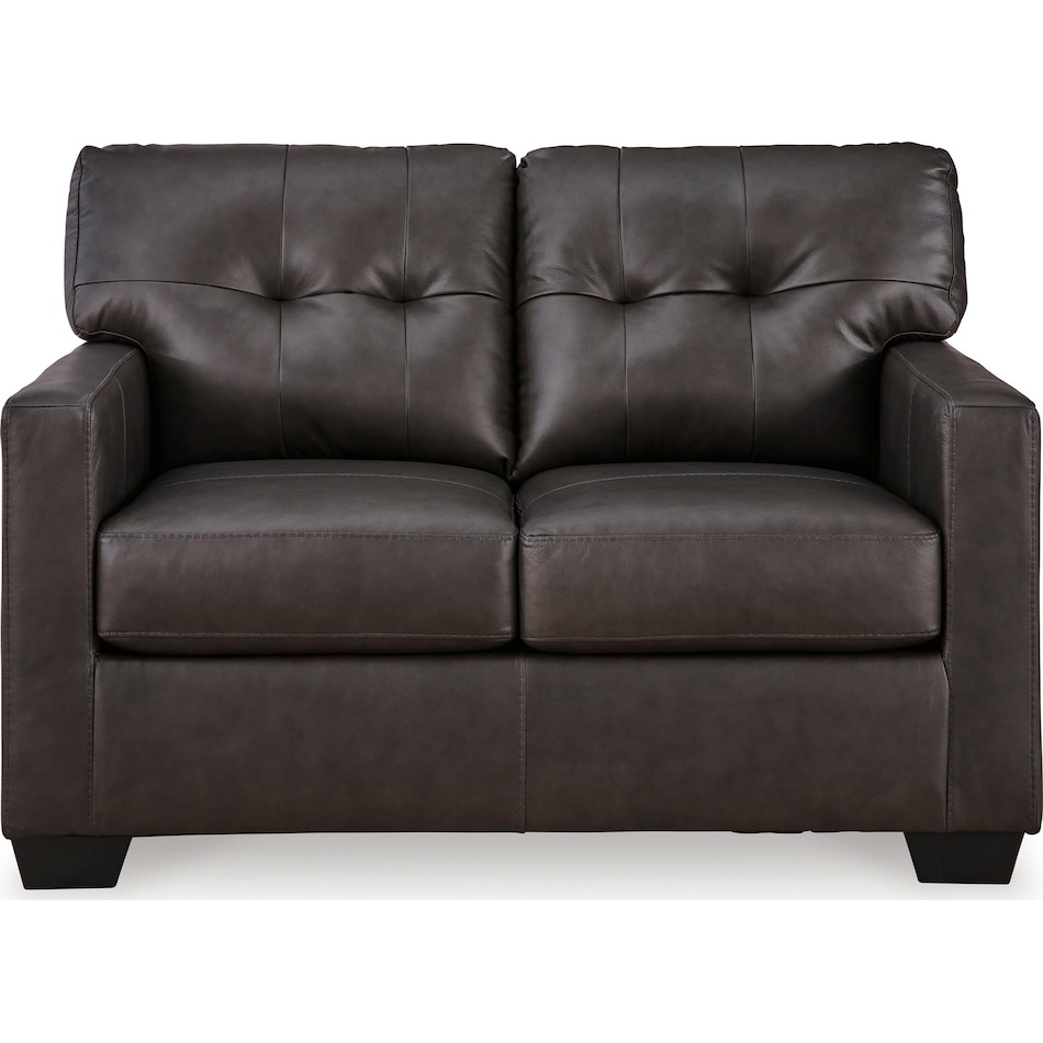 belziani living room dark brown st stationary leather loveseat   