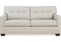 belziani living room white st stationary leather sofa   