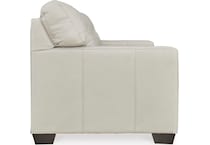 belziani living room white st stationary leather sofa   