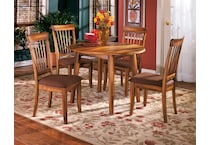 berringer brown dr dining table reg hgt d   