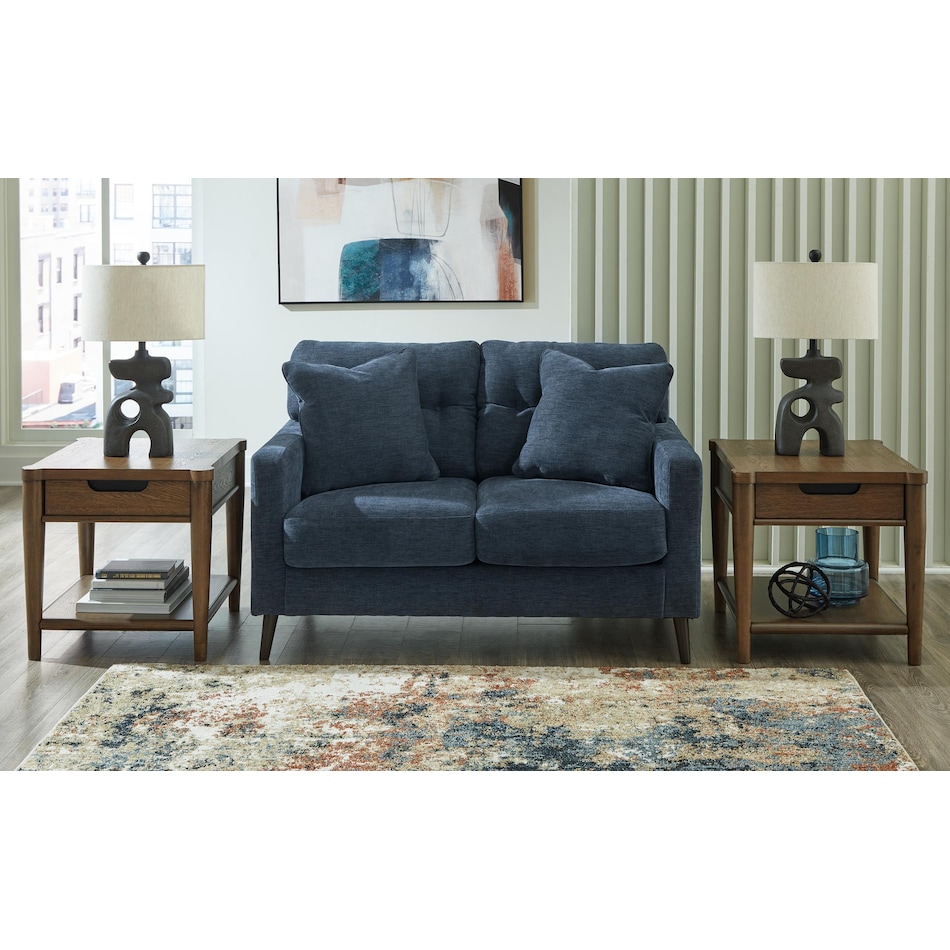 bixler living room dark blue   