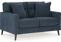 bixler living room dark blue st loveseat   