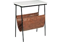 black   brown   white accent table a  