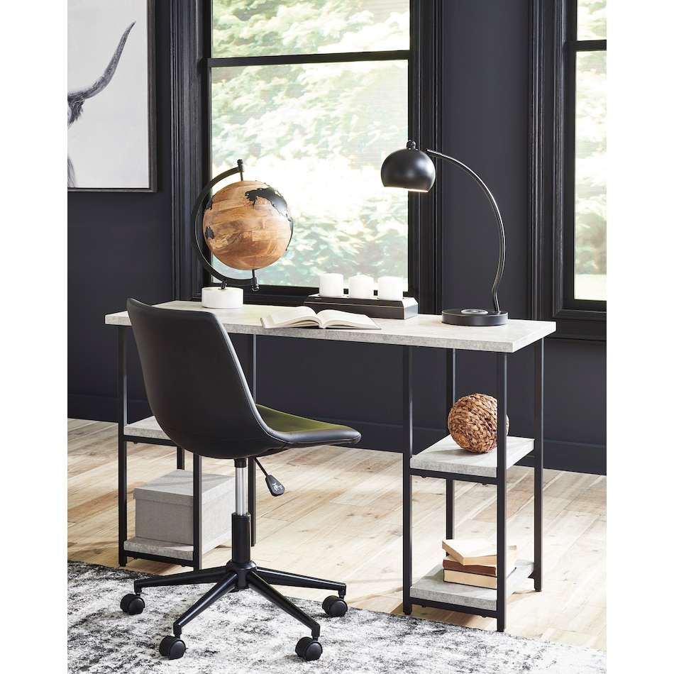 black   gray of desk h   