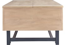 black   light brown lift top coffee table t   
