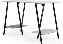 black   white of desk h   