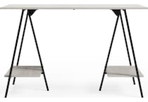 black   white of desk h   