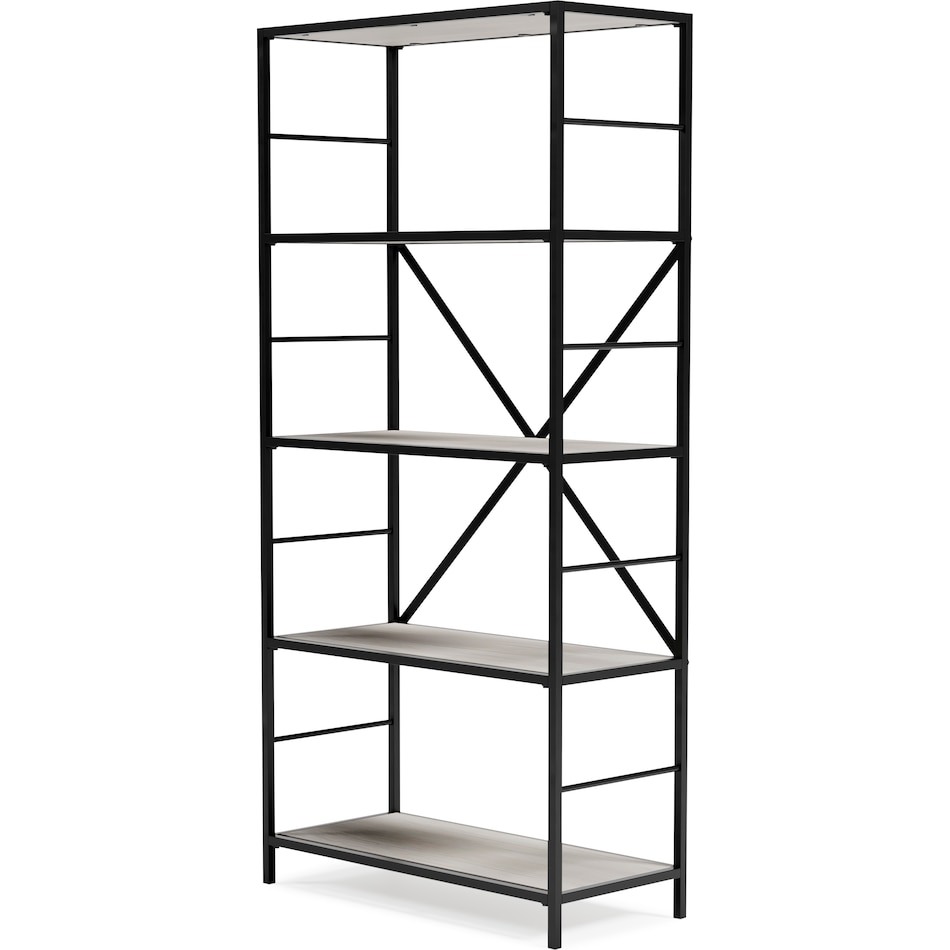 black   white of bookcase h   