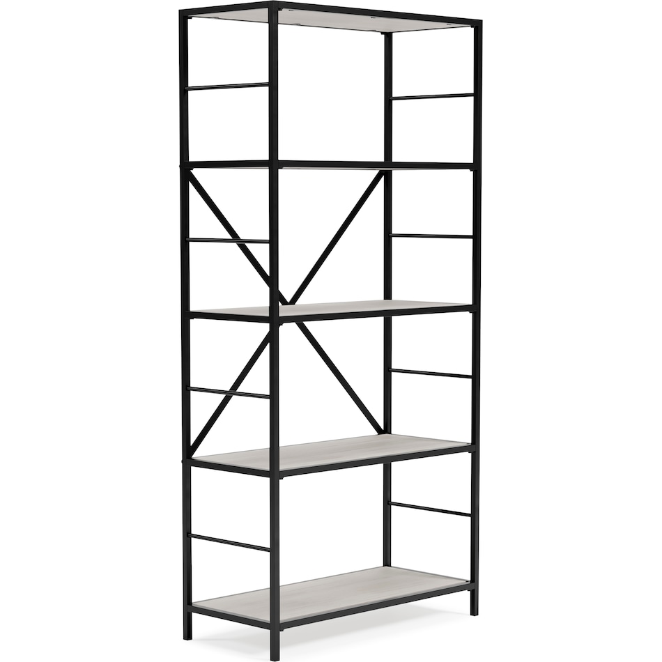 black   white of bookcase h   