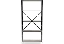 black   white of bookcase h   