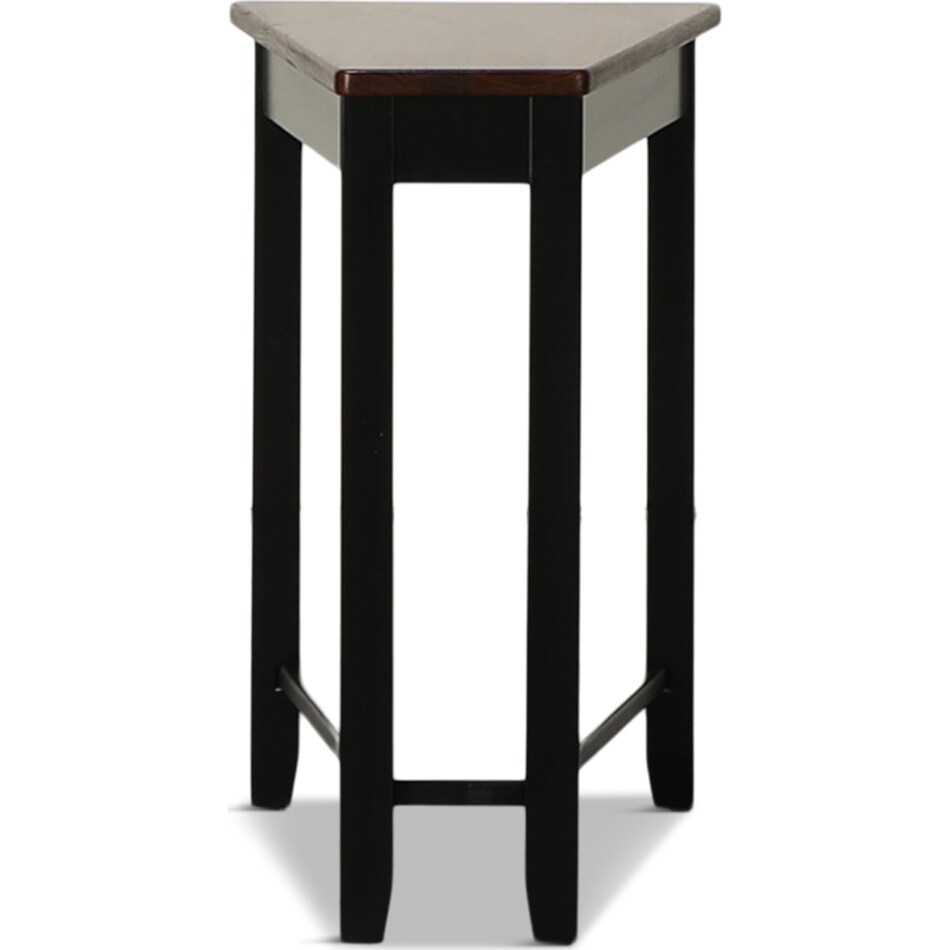 black accent table   