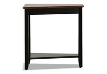 black accent table   