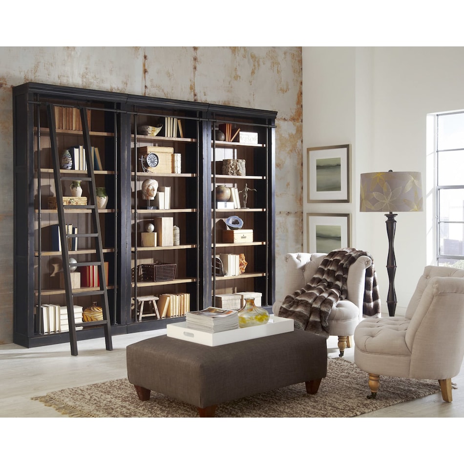 black bookcase   