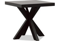 black end table   