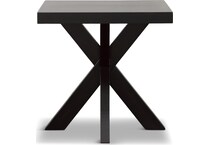 black end table   