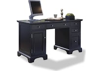 black of desk    