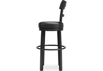 black swivel bar stool d   