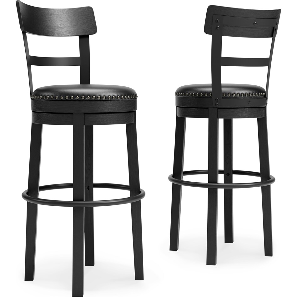 black swivel bar stool d   