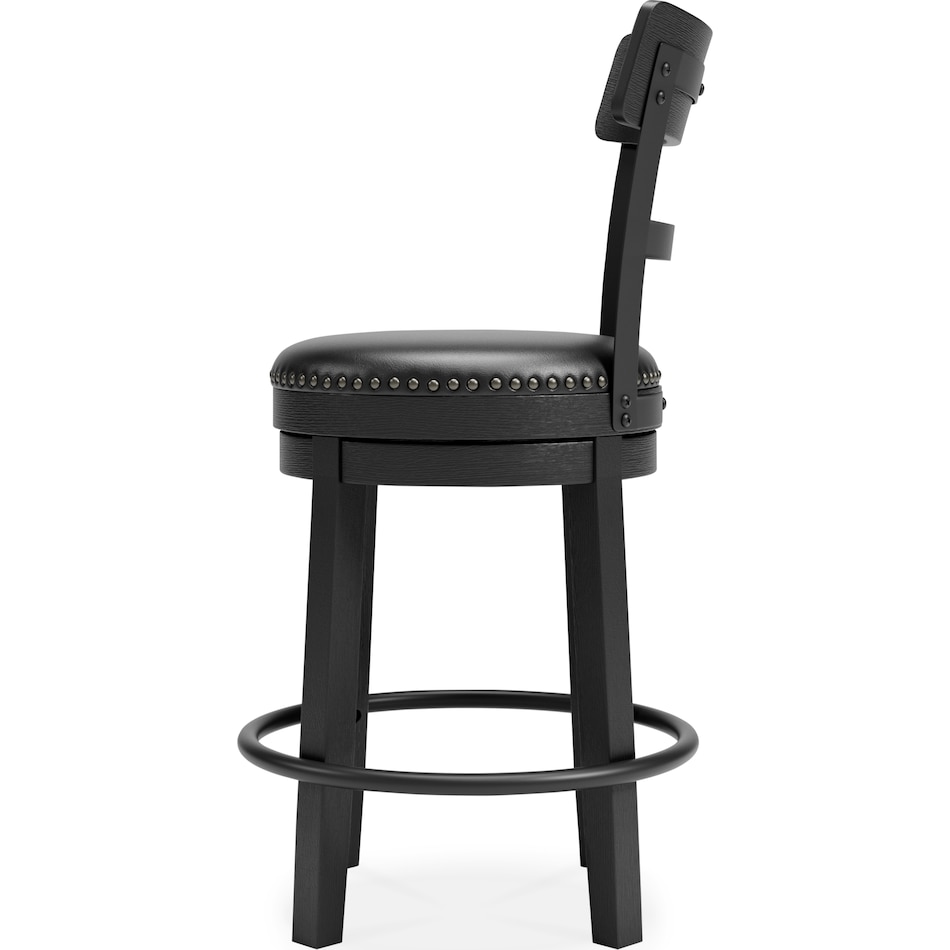 black swivel counter stool d   