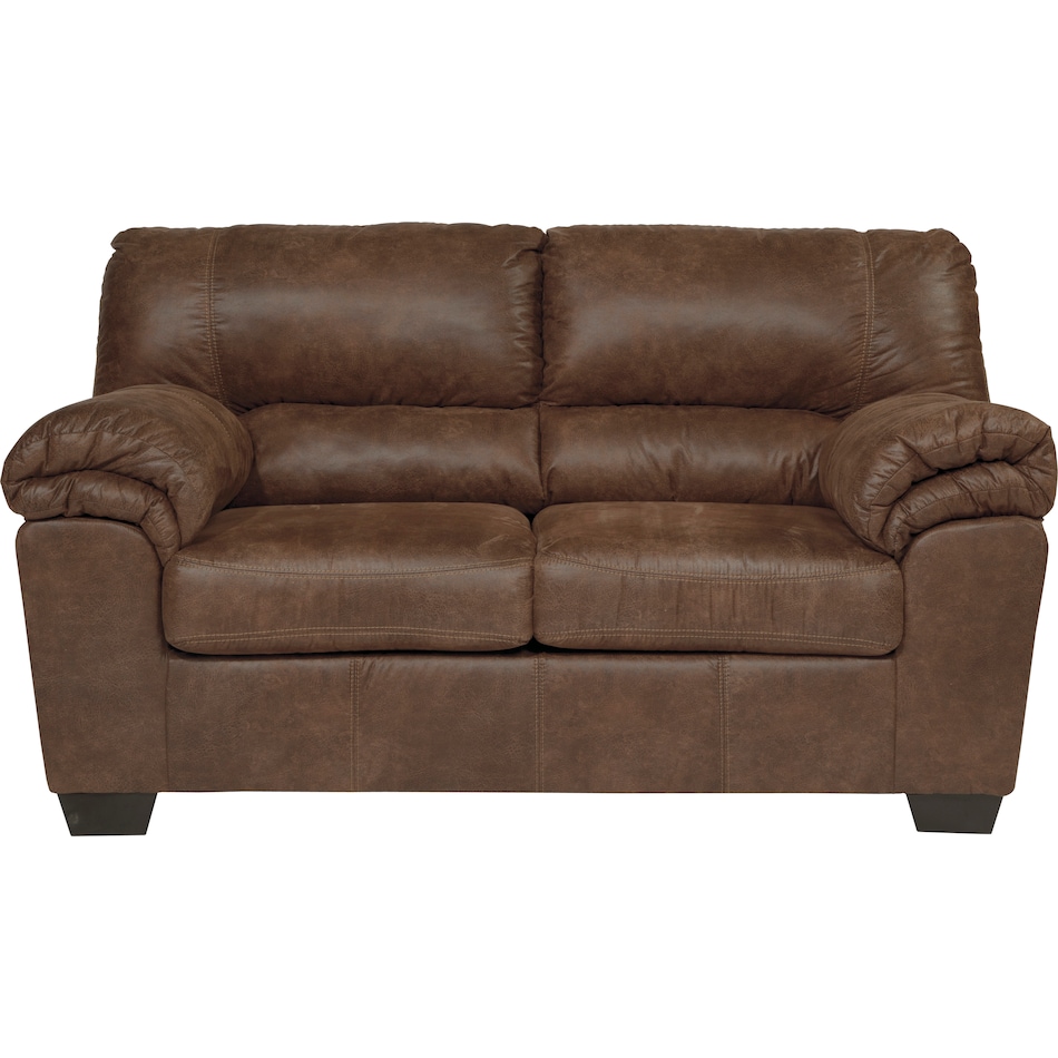 bladen brown st feo stationary fabric loveseat   