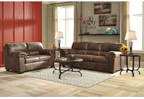 bladen brown st feo stationary fabric loveseat   