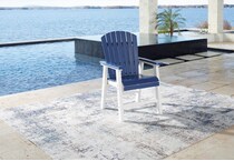 blue   white ot outdoor chair p a  