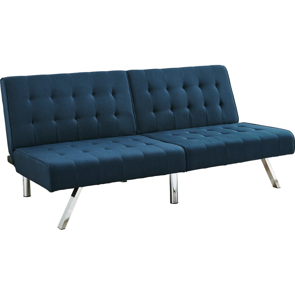 blue futon   