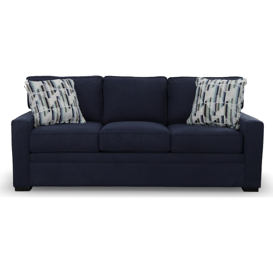 blue queen sleeper sofa   