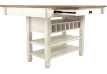 bolanburg counter dining white dr dining table ctr hgt d   