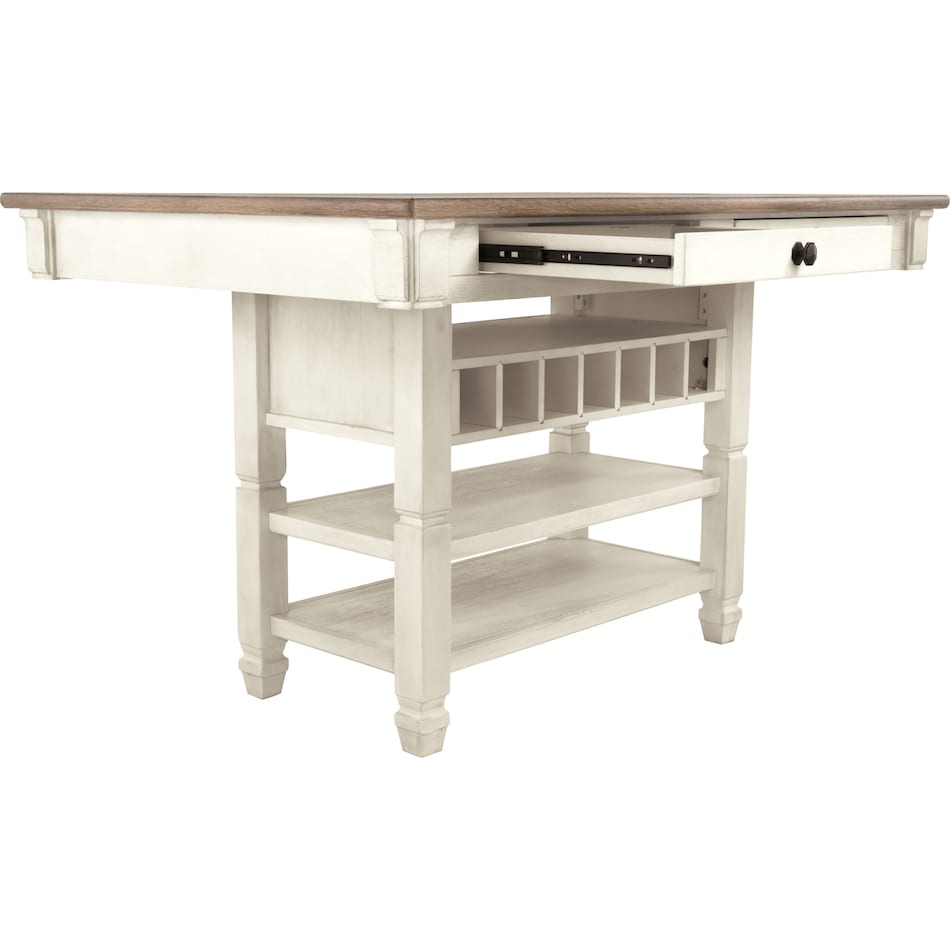 bolanburg counter dining white dr dining table ctr hgt d   