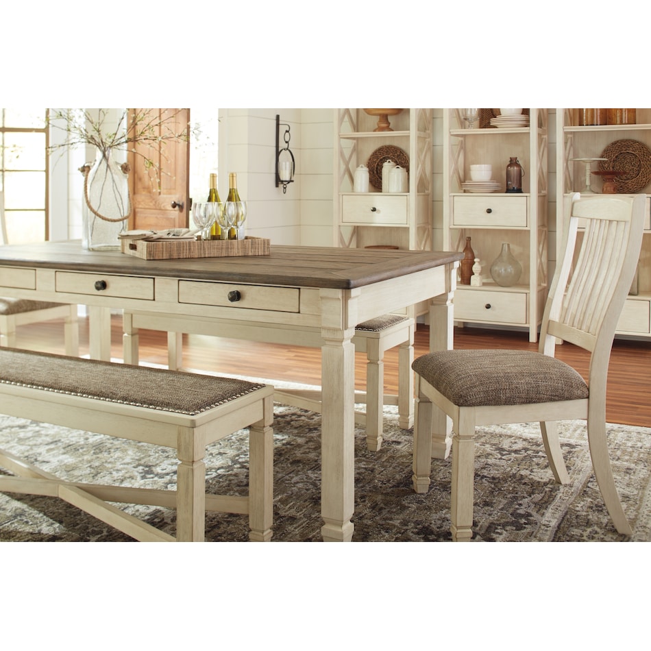 bolanburg dining two tone dining table d   