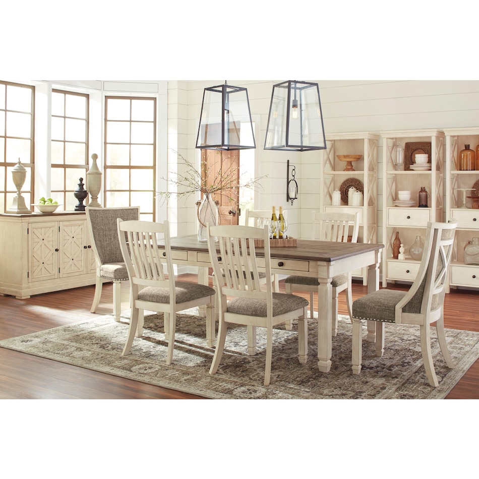 bolanburg dining white brown dr packages rm  
