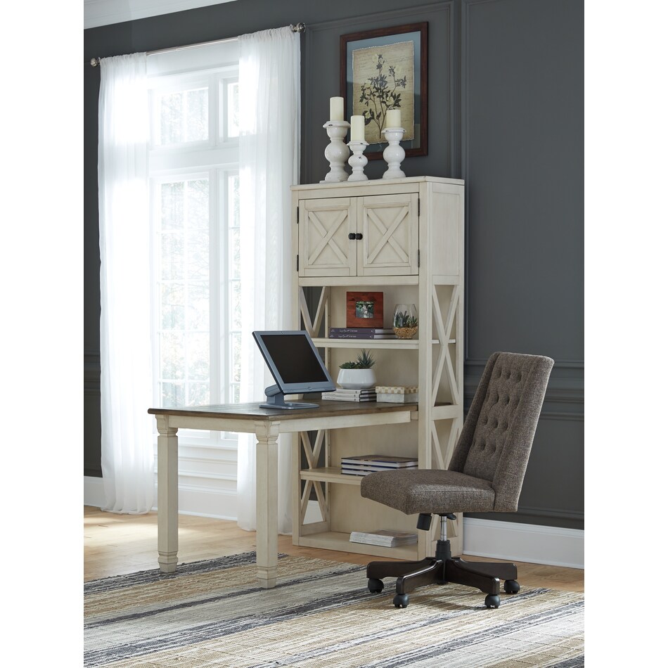 bolanburg home office two tone of bookcase h   