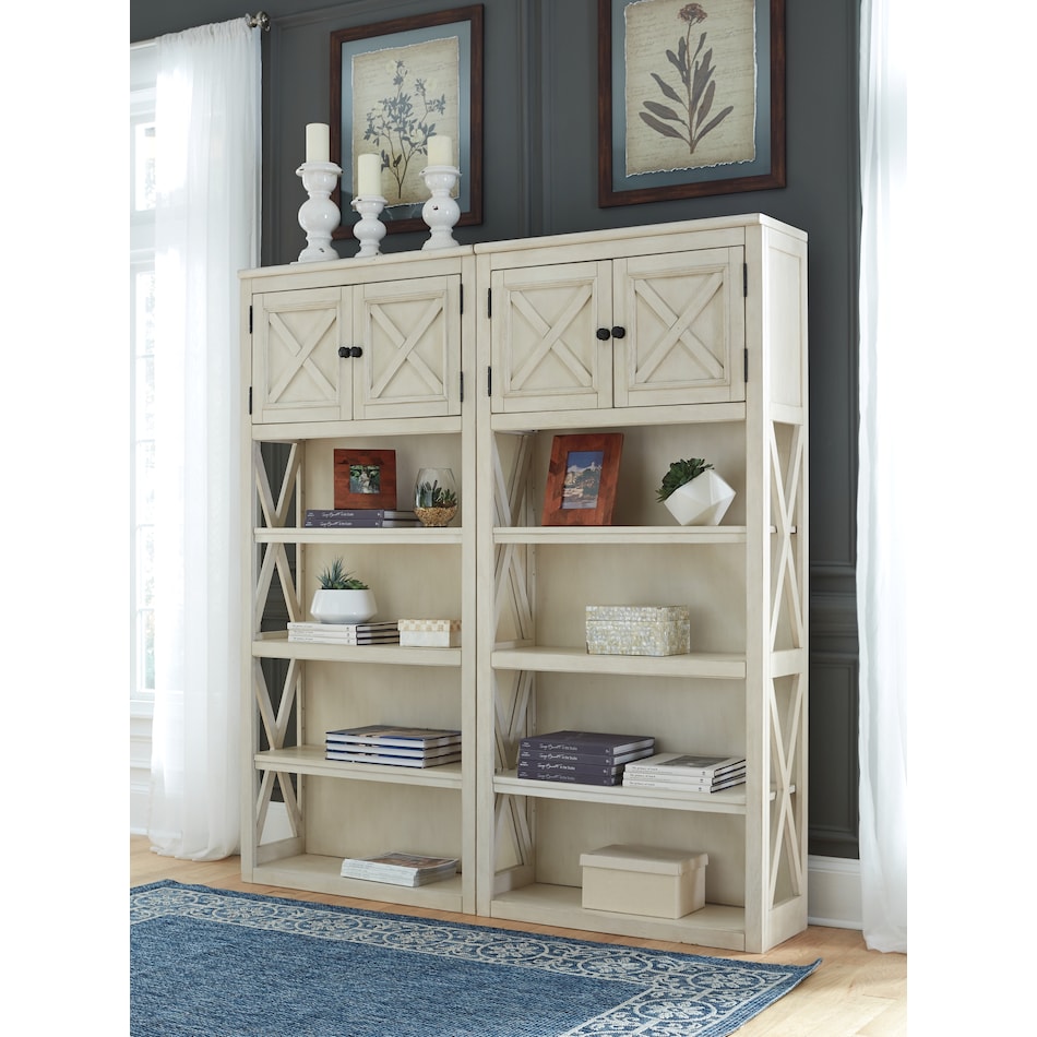 bolanburg home office two tone of bookcase h   