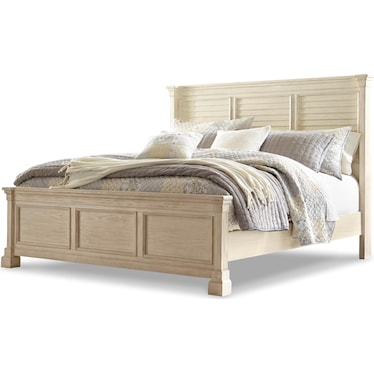 Bolanburg California King Panel Bed with Louvered Headboard