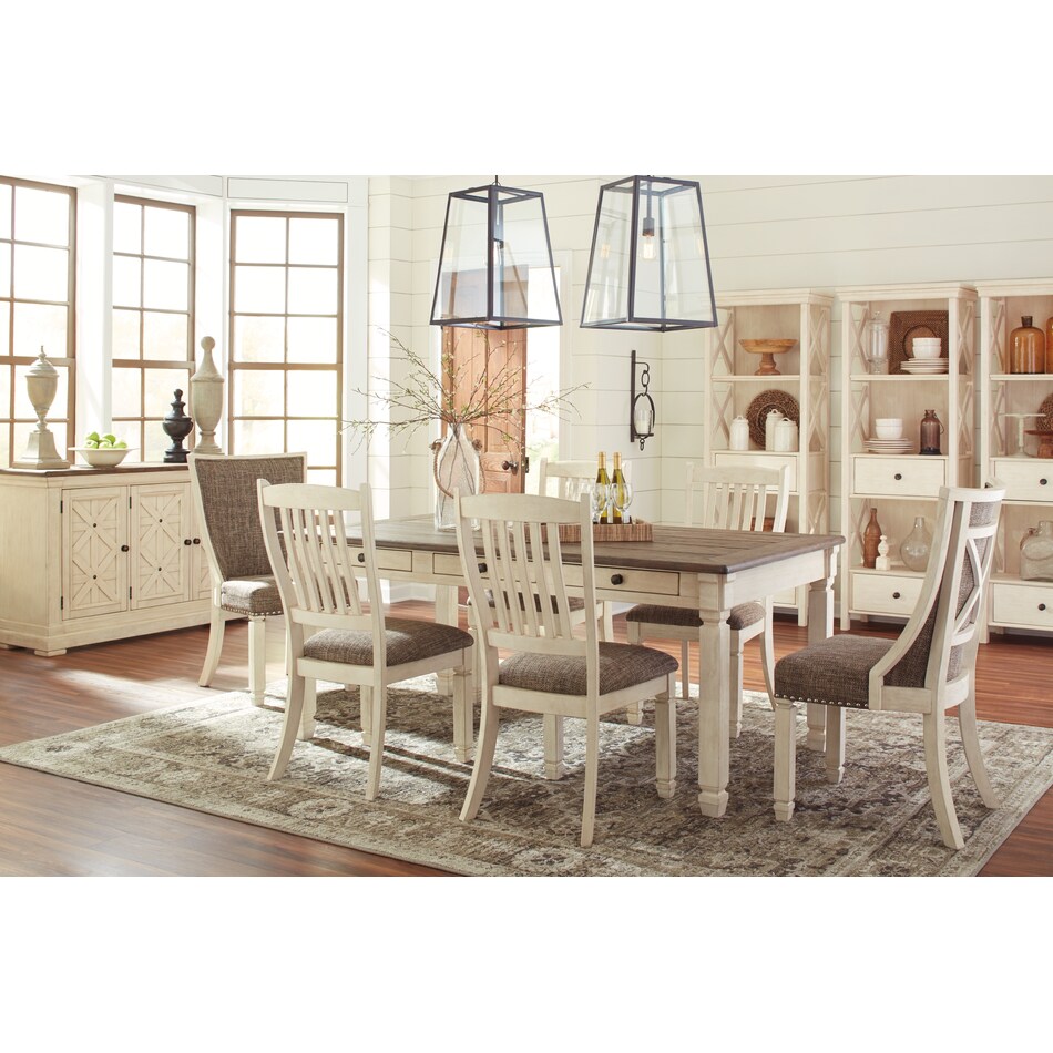 bolanburg gray   white dining chair d   