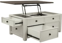 bolanburg two tone lift top coffee table t   