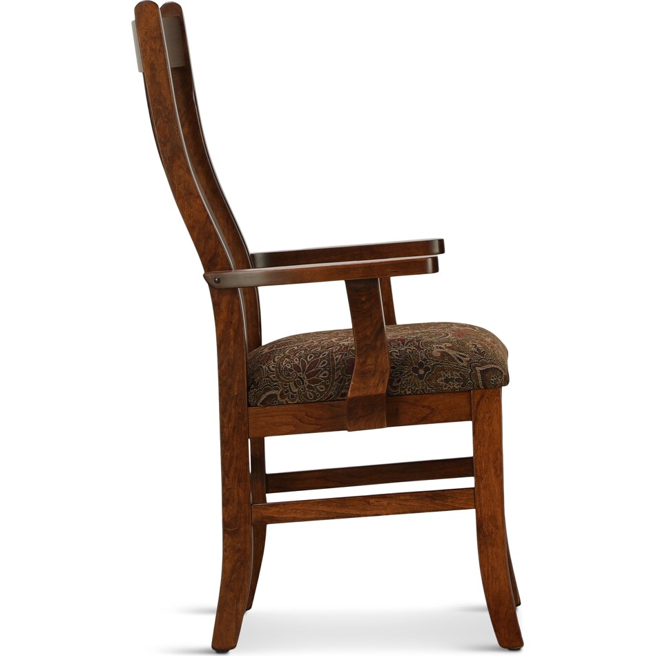 bourbon trail brown arm chair   