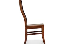 bourbon trail brown side chair   