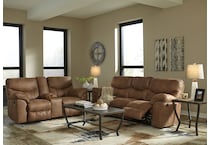 boxberg living room brown reclining sofa   