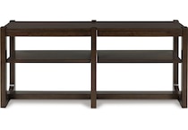 breckington occasional dark brown oc sofa table t   