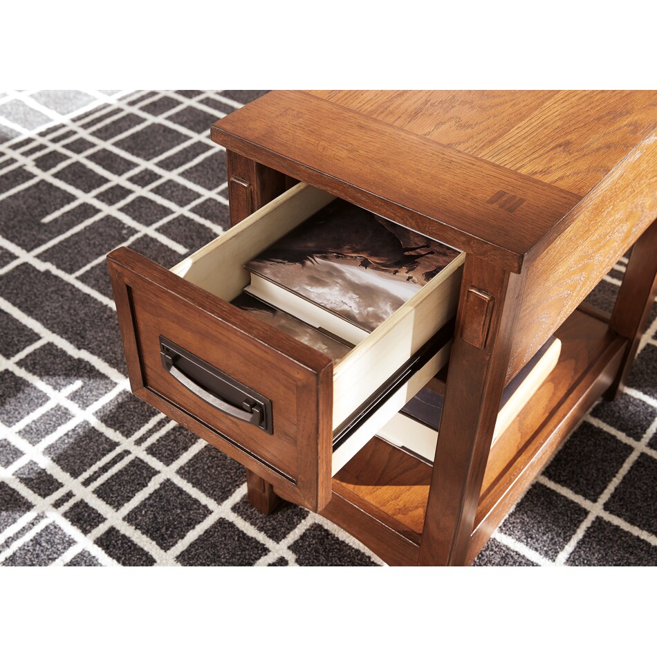 breegin brown oc end chairside table t   