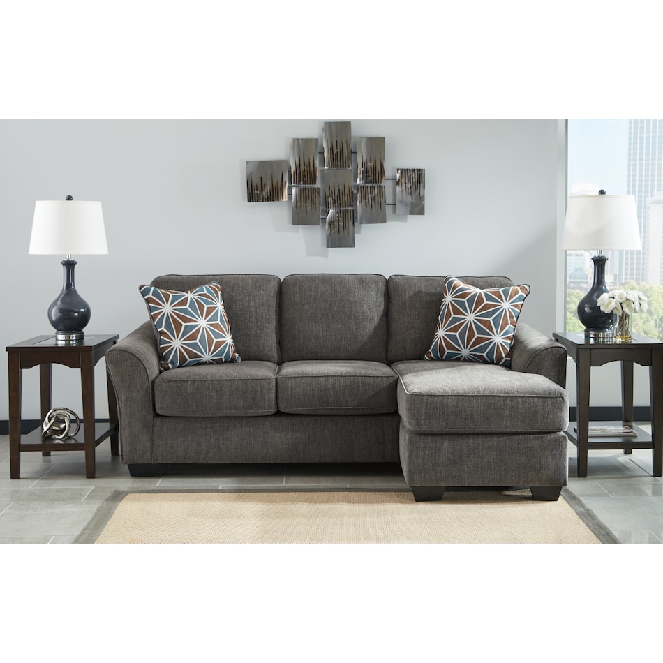 brise gray st stationary fabric sofa   