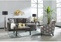 brise gray st stationary fabric sofa   