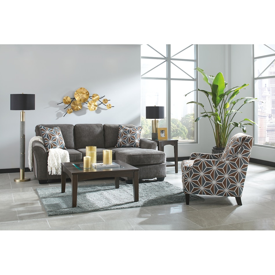 brise gray st stationary fabric sofa   